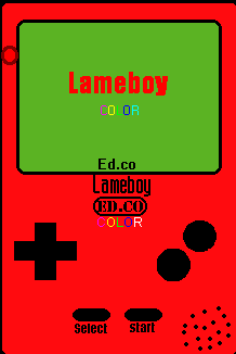 The main screen of the Lameboy